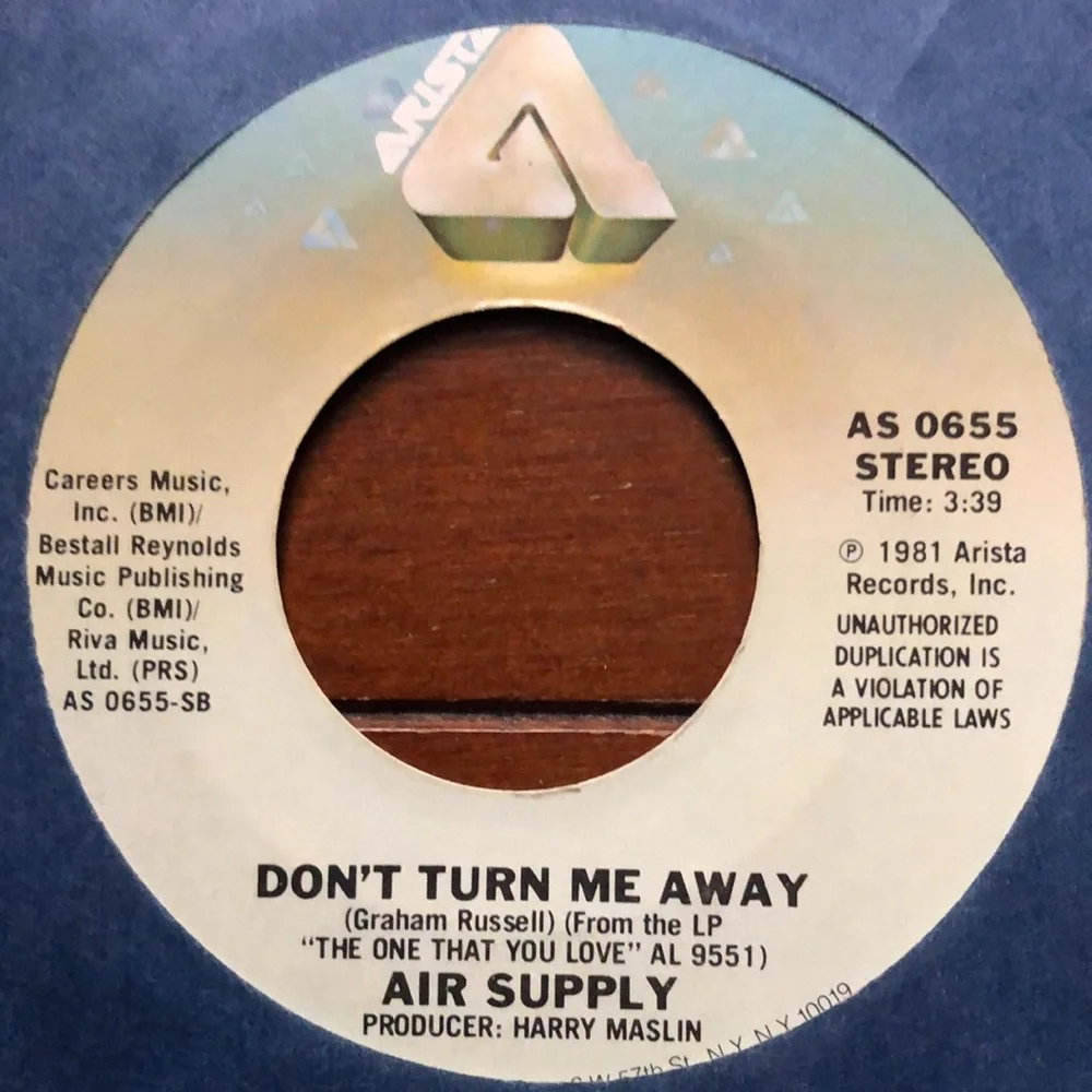 Air Supply Sweet Dream/Don't Turn Me Away Vinyl 45 Record '81 - Picture 1 of 5
